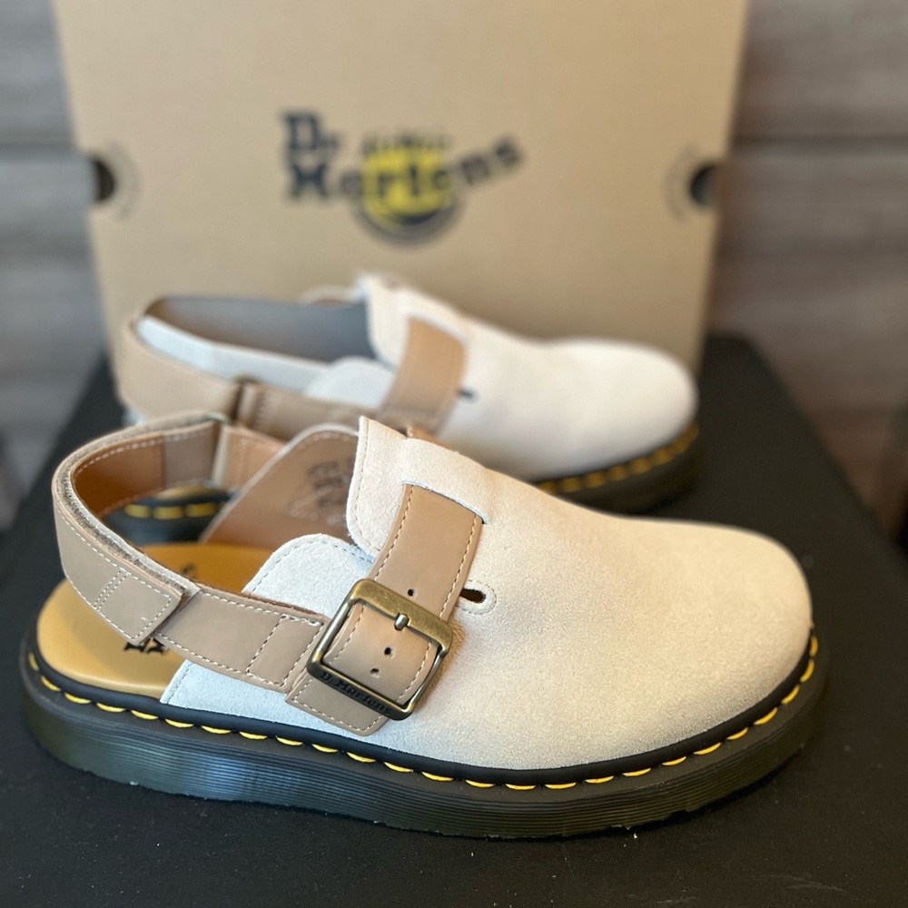 Dr. Martens Jorge || Suede & Leather mules